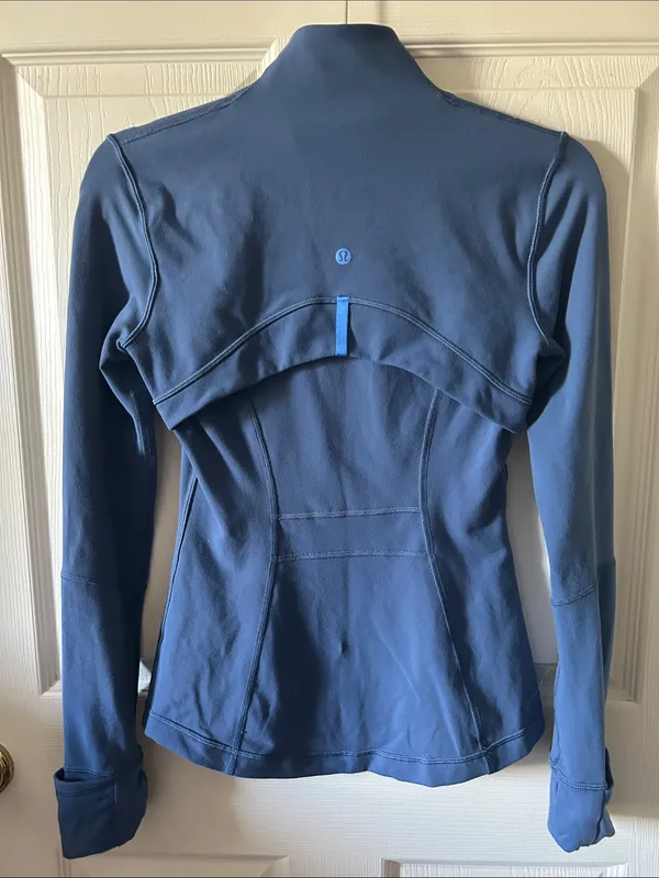 Lululemon Womens Full Zip Define‎ Luon Jacket Size 4 in Blue - Image 9