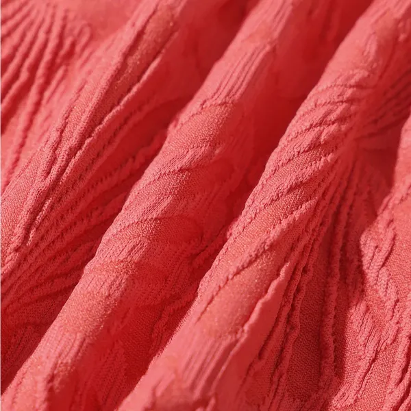 Berlook Red Jacquard Full Coverage Bikini Bottom ONLY 11 - Image 7