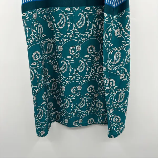 Anthropologie Maeve Mixed Floral Paisley Print Sleeveless Shift Dress Sz S‎ - Image 3