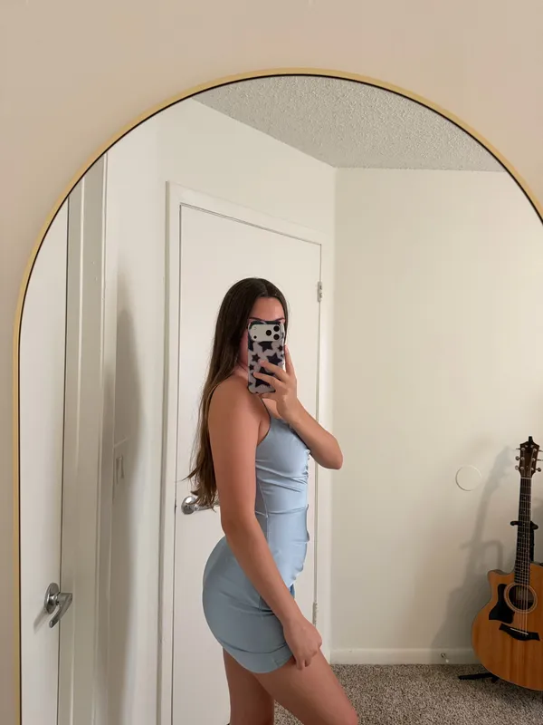 Windsor Blue Mini Dress - Image 3