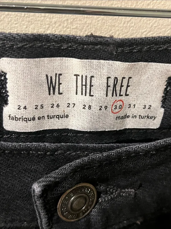 We The Free We The Free Black Distressed Maggie Mid-Rise Straight Jeans - Image 2