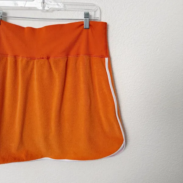 [Aerie] Offline Orange Hole in One Terry Cloth Mini Skort Hidden Shorts Size XL - Image 6