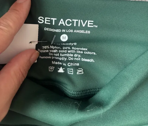 Set Active Sportbody Sporty High Rise Leggings Size Medium - Image 4