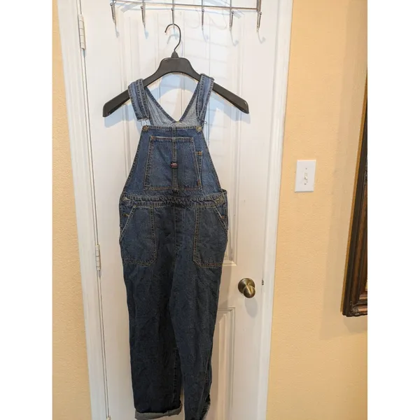 Vintage Union Bay Denim Jeans Bib Overalls Carpenter Blue Mens Size S - Image 2