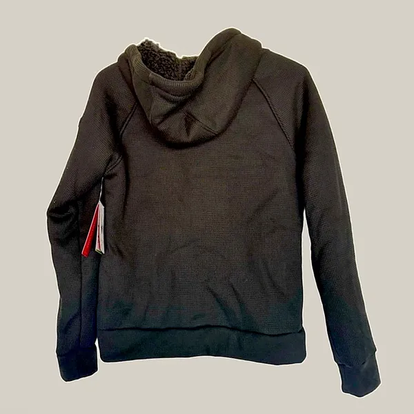 NWT Spyder Women’s‎ Sherpa Fleece Thermal Hoodie Jacket Black - Small - Image 3