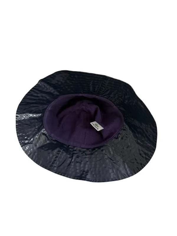 LACOSTE Unisex Navy Blue Bucket Hat Size Medium - Image 4
