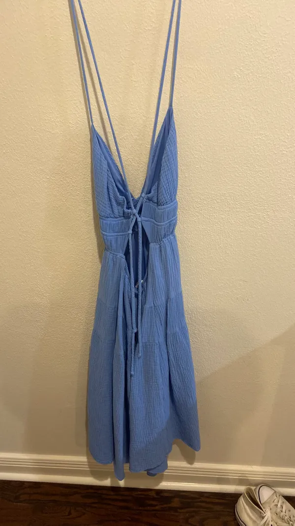 Le lis Boutique Midi Blue Dress - Image 5