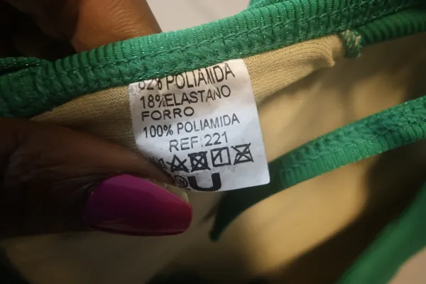 Palomar Beachwear one piece workout exercise playsuit in green. - Image 8