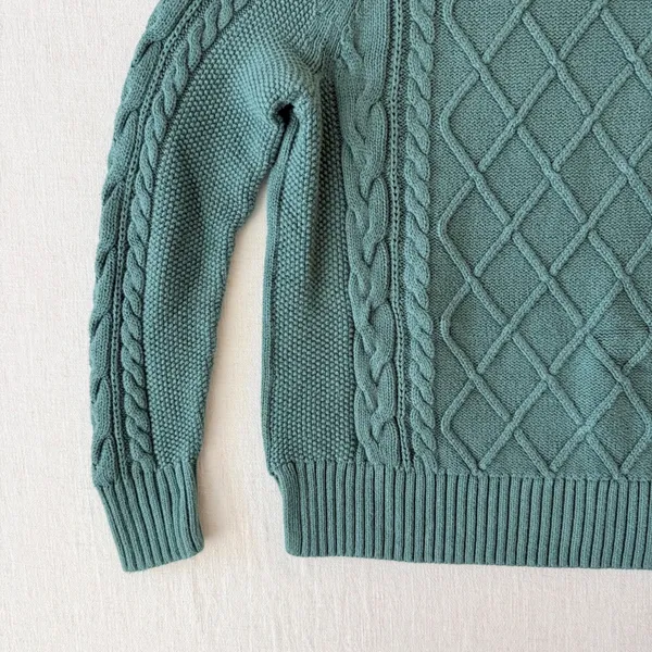 Gap Cable Knit Pullover Sweater Women XS Bistro Green - Image 10