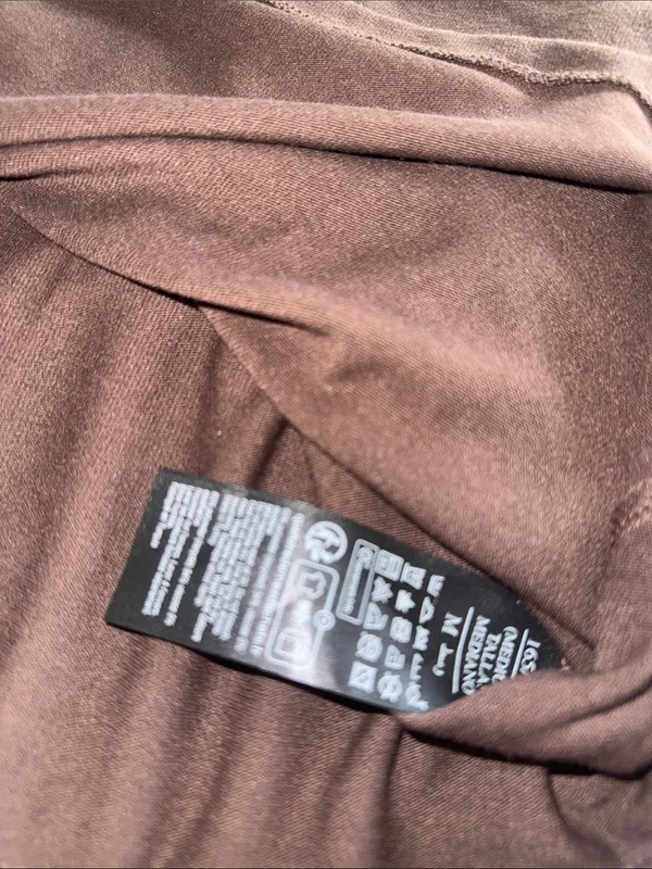 NWT AllSaints Rita Boat Neck Long Sleeve Top Medium BITTER BROWN - Image 9