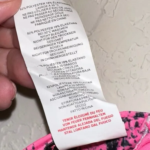 NWT‎ PrettyLittleThing Pink Snakeskin Underwire Plunge Bikini Top Medium - Image 5
