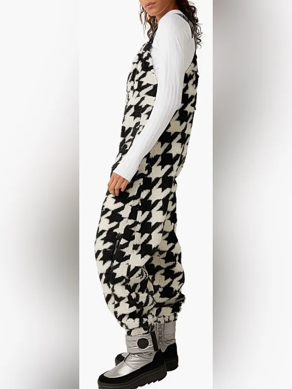 NEW Free People FP Movement Hit the Slopes Fleece Overall Sz S - Image 3