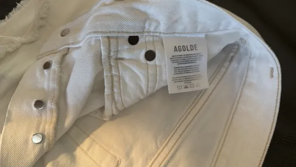 AGOLDE Shorts High-Rise white - Image 3
