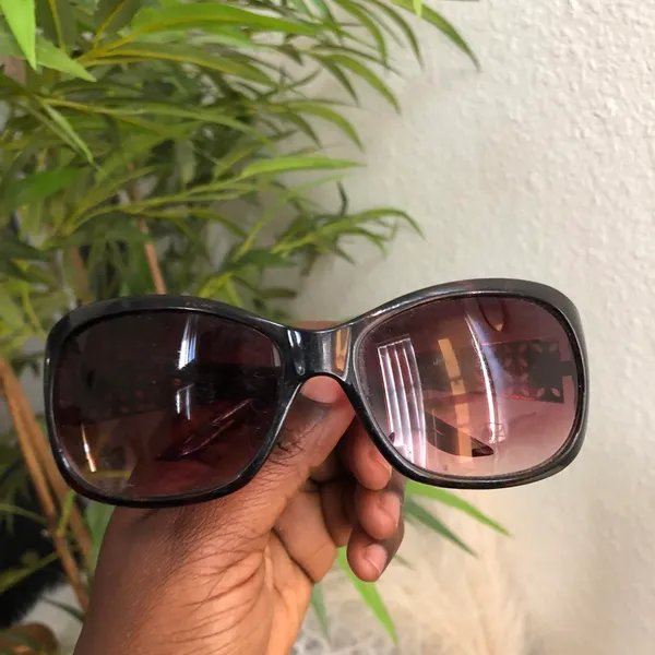 2000s Y2K Baddie Brown frame sunglasses ombre lens gold lattice handle Streetwear, boho, western, girlie - Image 4