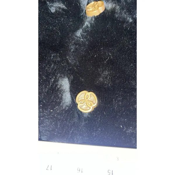 Vintage Faux Women Fur Coat Double Breasted Gold Clover Buttons Long Length M-L - Image 12