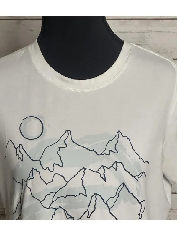 Arc'teryx Women's white mountain graphic short sleeve t-shirt Small gorpcore - Image 2