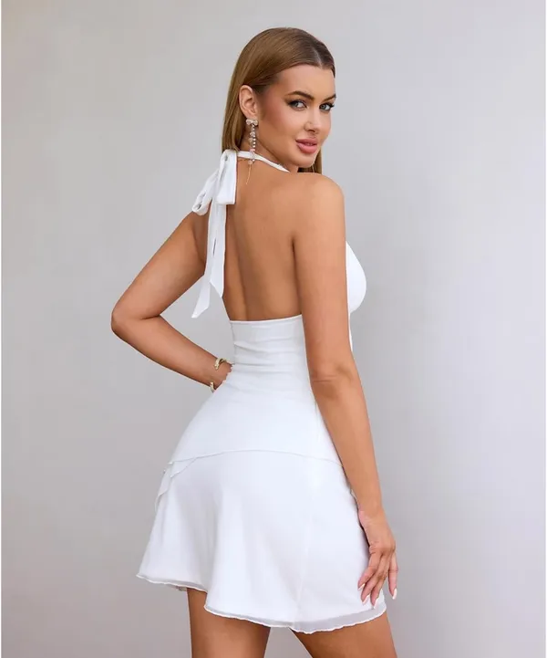White Mini Dress - Image 2