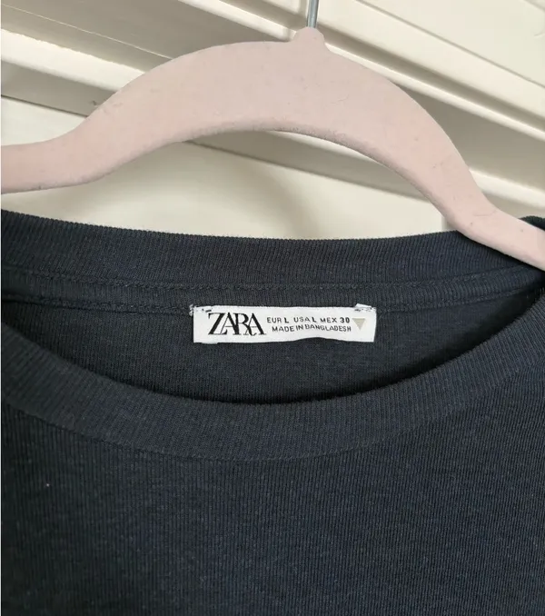 ZARA Cropped Long Sleeve Top - Image 2