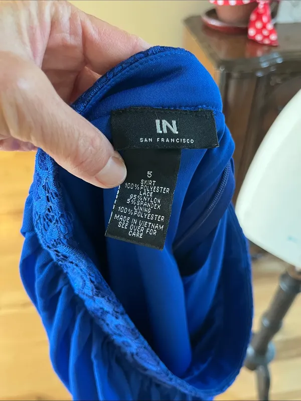 IN San Francisco Sem Formal Royal Blue Mini Skirt - Image 15