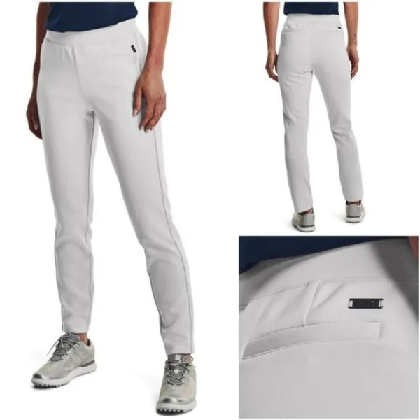 NWT UNDER ARMOUR Women's UA Links Pull-On Golf Pants in Halo Grey XXL - Image 3