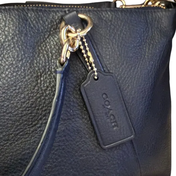 Coach Vintage Kelsey Black Pebbled Leather Satchel Crossbody Purse - Image 7