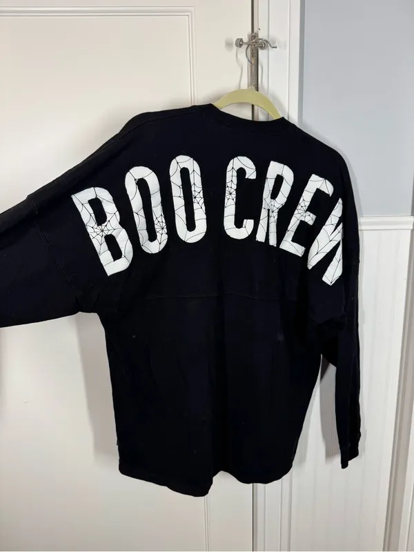 Disney Spirit Jersey Halloween Boo Crew Spiderweb Mickey Head Size Small spooky - Image 6