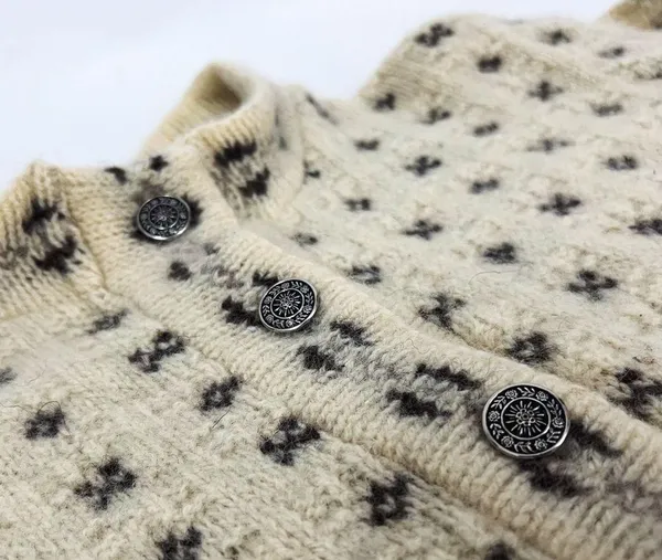 Vintage Wool Blend Button - Image 8