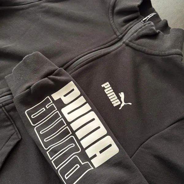 Sporty Puma Full Zip Track Jacket Womens L Graphic Athletic‎ Running Outdoor - Image 2