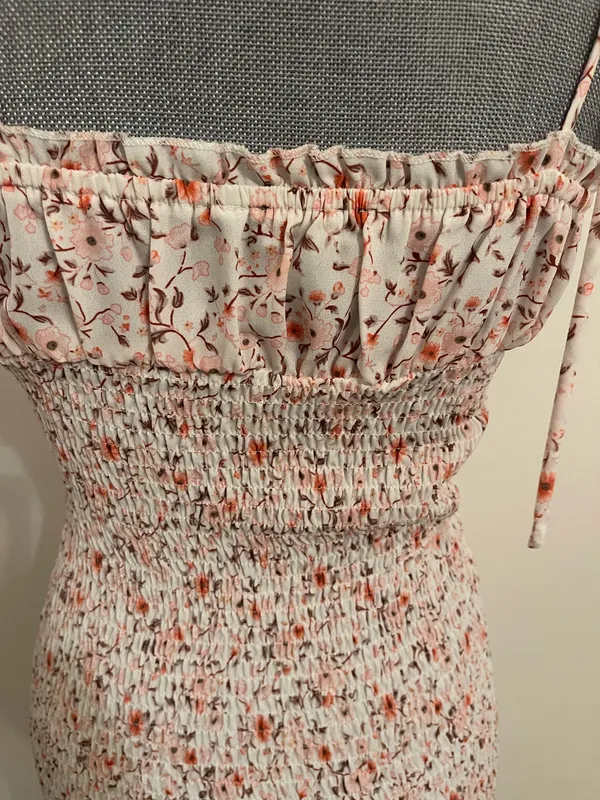 Kirra Smocked Floral Spaghetti Straps Mini Dress - Image 4
