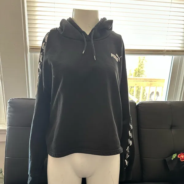 Puma Women's Black Amplified Hoodie - Image 2