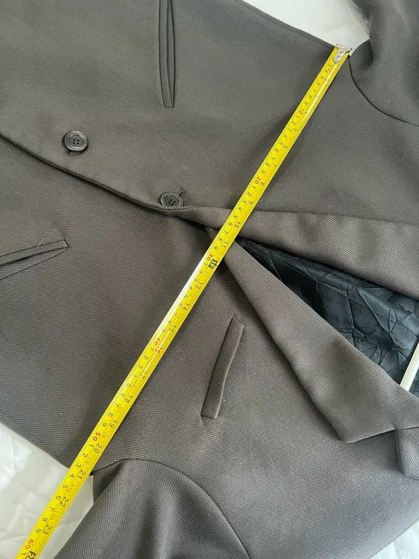 ZARA Brown Oversized Longline Blazer Coat Quiet Luxury Minimalist Old Money Sz S - Image 10