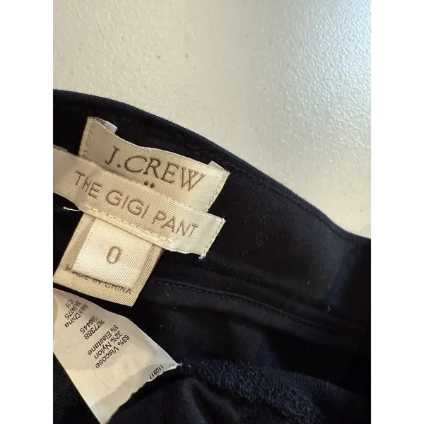 J Crew Gigi Pant Womens 27** Black Stretch Work Minimal Travel Office Vacation - Image 3