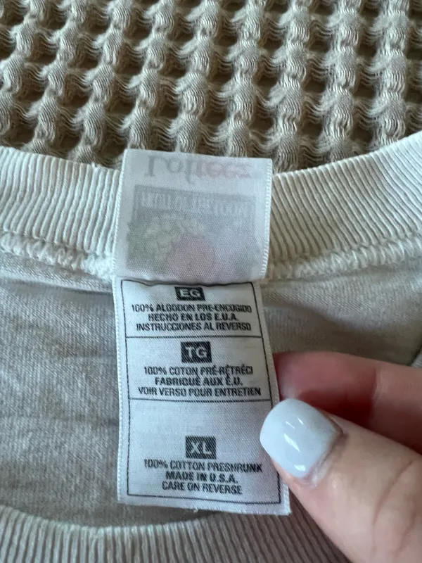 Lotto New York white cotton t-shirt with black text graphic, size XL #newyork - Image 3