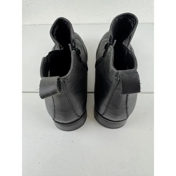 Vionic Sawyer Black Leather Wingtip Chelsea Ankle‎ Boots Size 7 Preppy Orthotic - Image 2