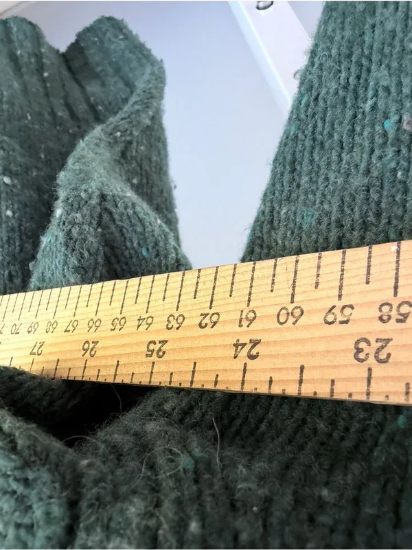 J. Crew Ribbed Turtleneck Donegal Wool Blend Sweater Forest S - Image 4