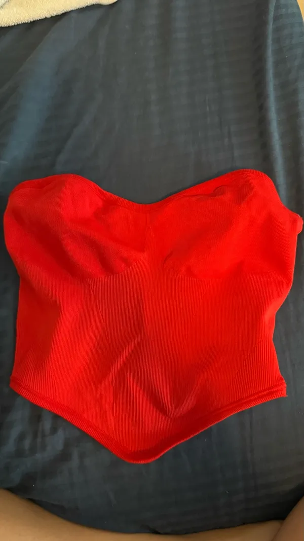 Urban Outfitters out from under tube top red corset style - Image 2