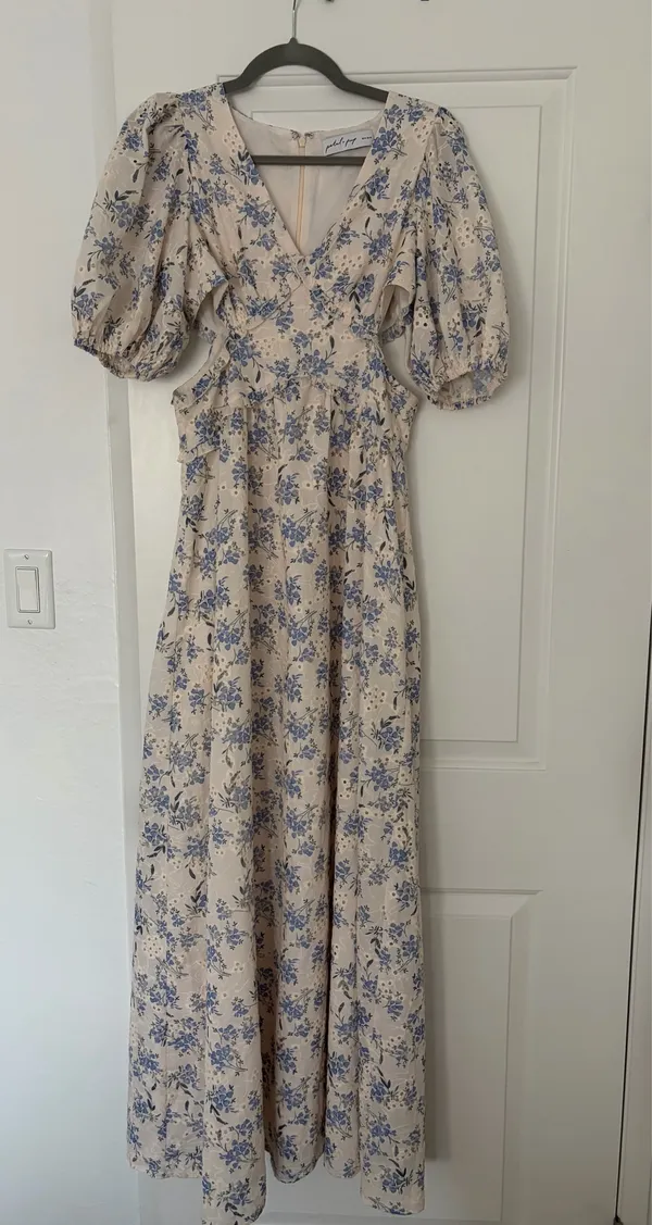 Petal and Pup Jemima Flora Eylet Cutout Maxi Dress - Image 5