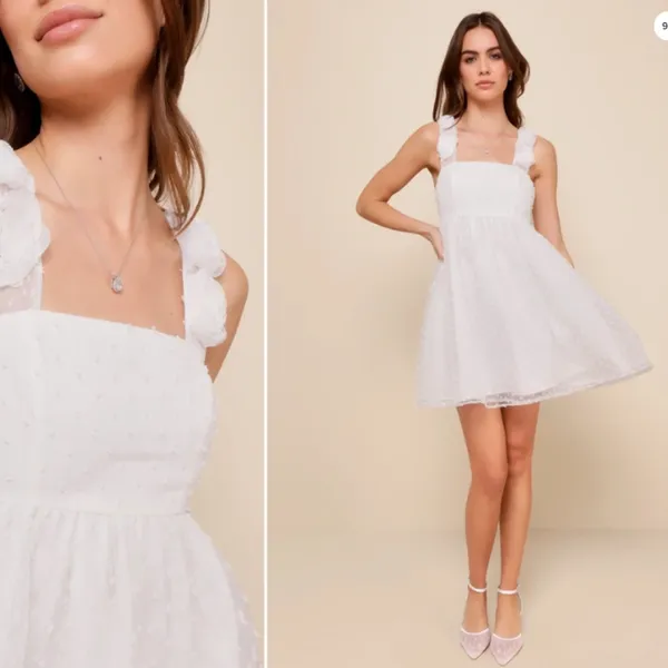 LULU's Bachelorette Engagement Bridal Shower Honeymoon Casual Brunch Mini Dress - Image 2