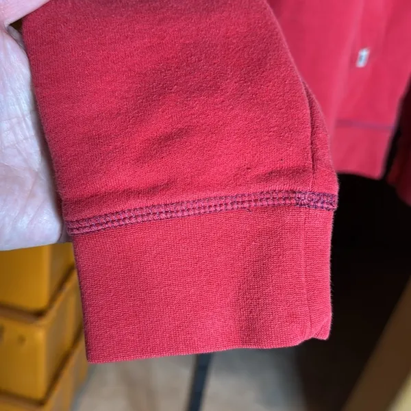 Kimes Ranch Red Hoodie Western Logo Cowgirl Pullover Sweatshirt Size Medium - Image 6
