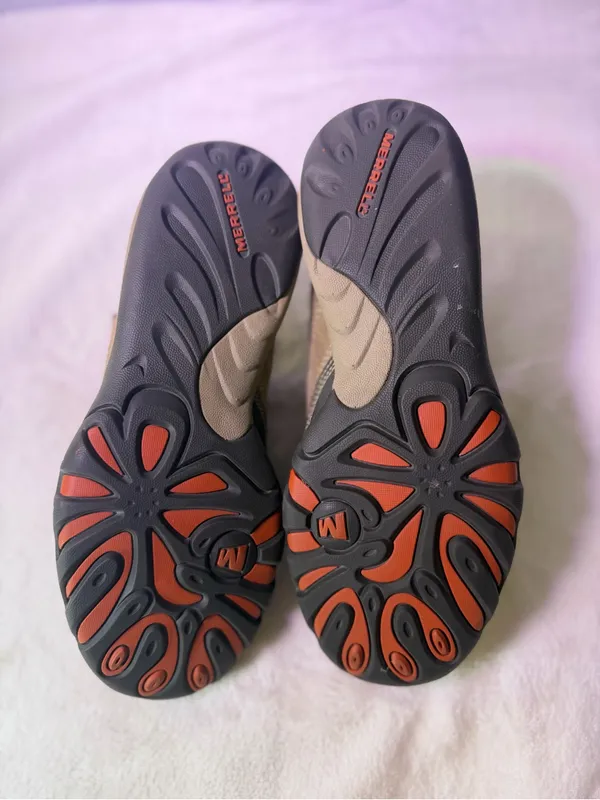 Merrell Tan Suede Slip-On Clog Sneakers - Image 8