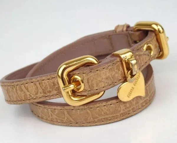 Miu Miu Authentic heart bracelet leather - Image 2