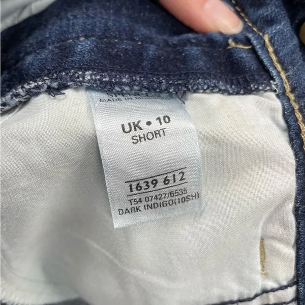 Authentic Denim Dark Wash Straight Leg Jeans Womens 10P Blue Denim Fall Casual - Image 11