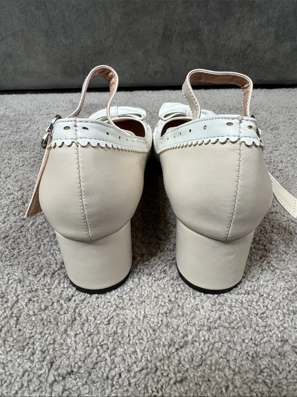 Women’s Chunky Heel Mary Jane Pumps Cute Bow Hearts Round Toe Size 10.5 NEW - Image 8