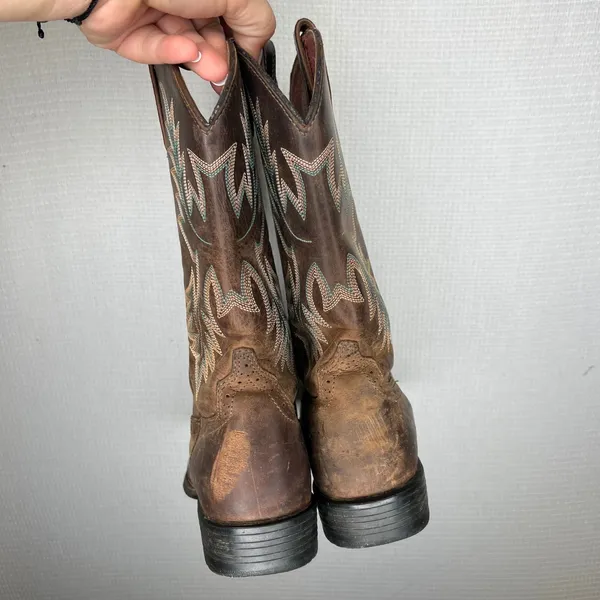 Ariat Fatbaby Heritage Dapper Brown Leather Western Boots 10001605 Womens 9.5 B - Image 3