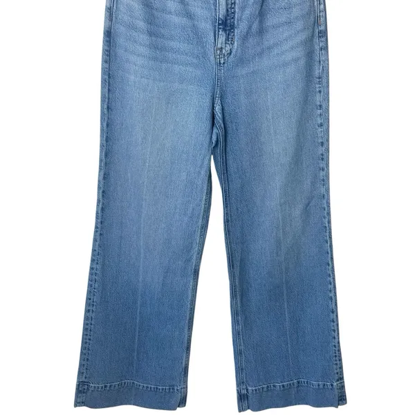 J.Crew Wide Leg Trouser Jeans Light Wash High Rise Capsule Minimalist 27 - Image 4