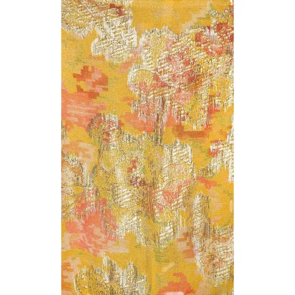 HEMANT AND NANDITA Nova Bodysuit in Mustard Multi X-Small New Womens Blouse Top - Image 5