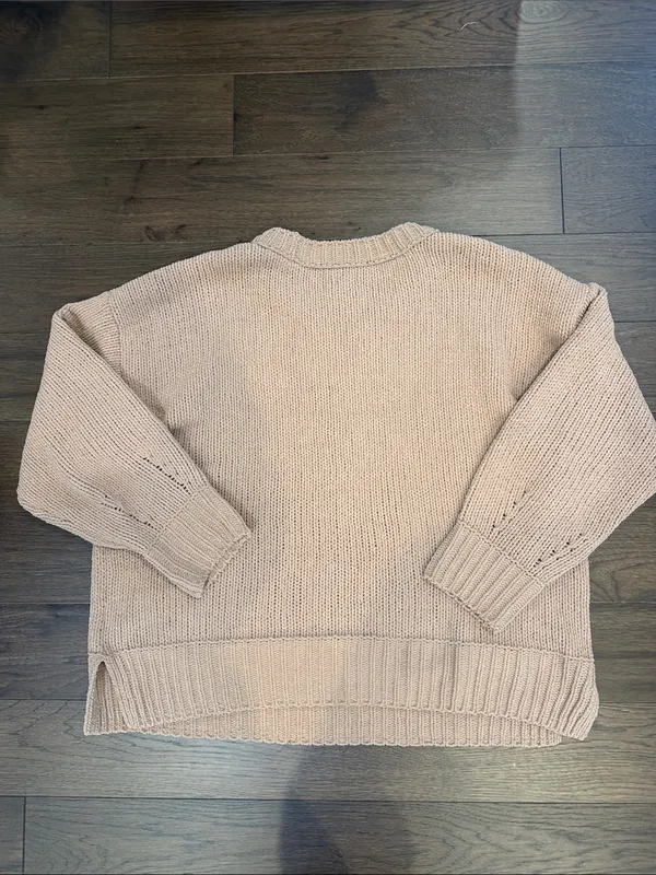 aerie like Candy Crewneck Sweater in Tan Size Large - C47-042 - Image 8
