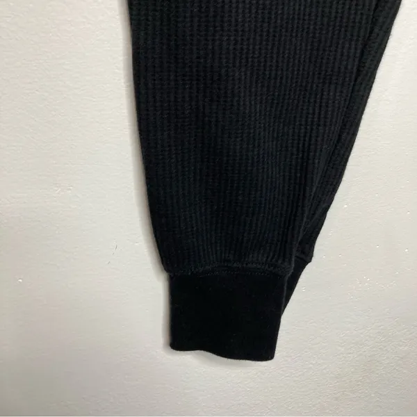 ZYIA‎ Don’t Wake Me joggers black waffle Knit size XS - Image 7