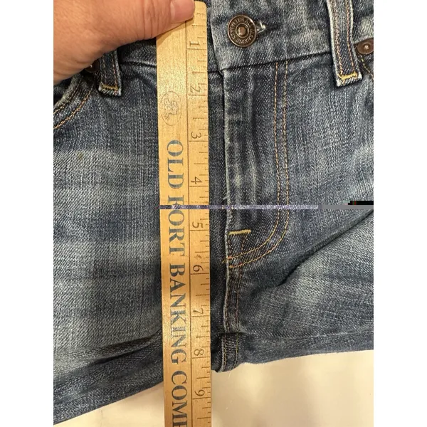 7 For All Mankind *A*Pocket Boot Cut Women’s 27”X33” Made In USA VTG Y2K LowRise - Image 10