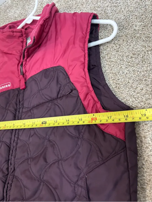 Helly Hansen HH Puffer Vest Womens Medium Quilted Full Zip Outdoor Hiking - Image 3
